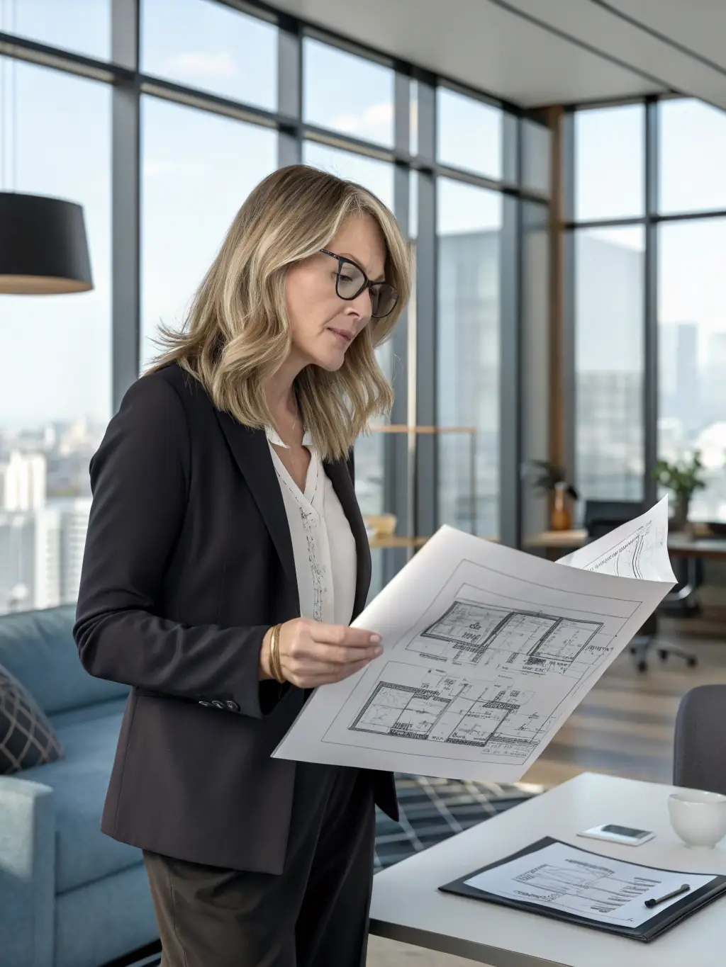 A professional coach guiding a business team through a strategic planning session, emphasizing collaboration and innovation.