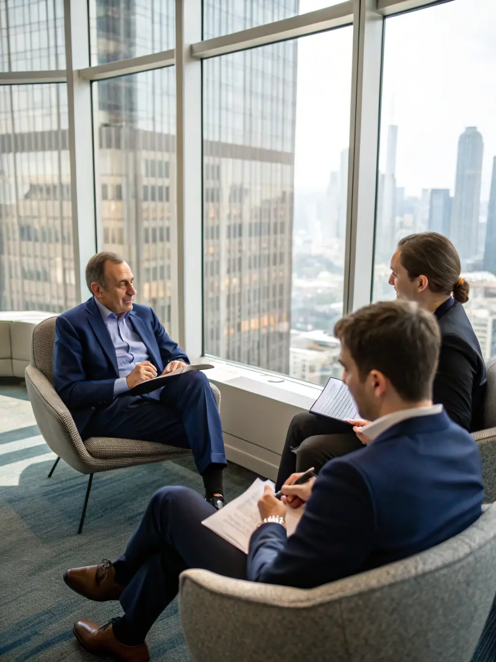 A business leader confidently addressing their team, illustrating the enhanced leadership skills gained through eliteuno's coaching.